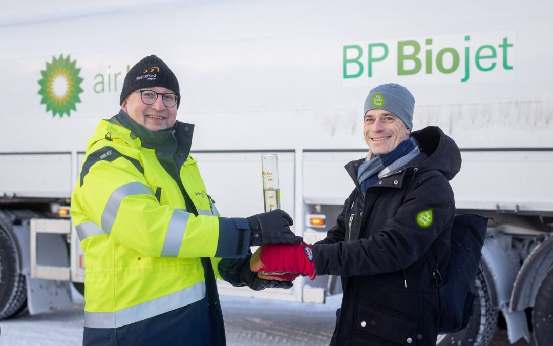 Biojet har levererats till Skellefteå Airport