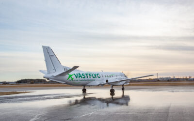 Västflyg och Trollhättan-Vänersborgs Flygplats satsar på högsta möjliga inblandning av bioflygbränsle