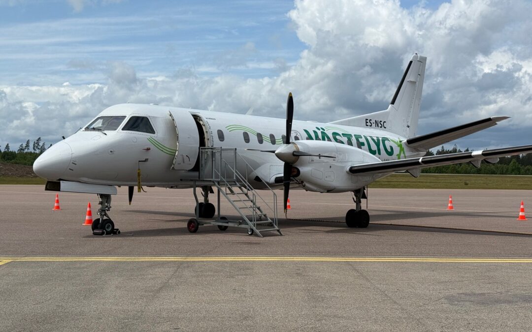 Ny linje Växjö-Bromma maxad med förnybart flygbränsle